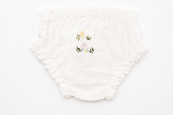 Floral Embroidered Bloomer