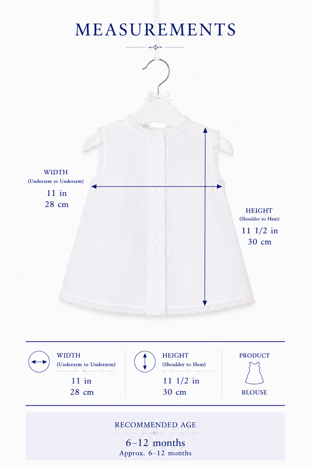 Cecilia — Navy & White