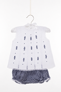 Cecilia — Navy & White